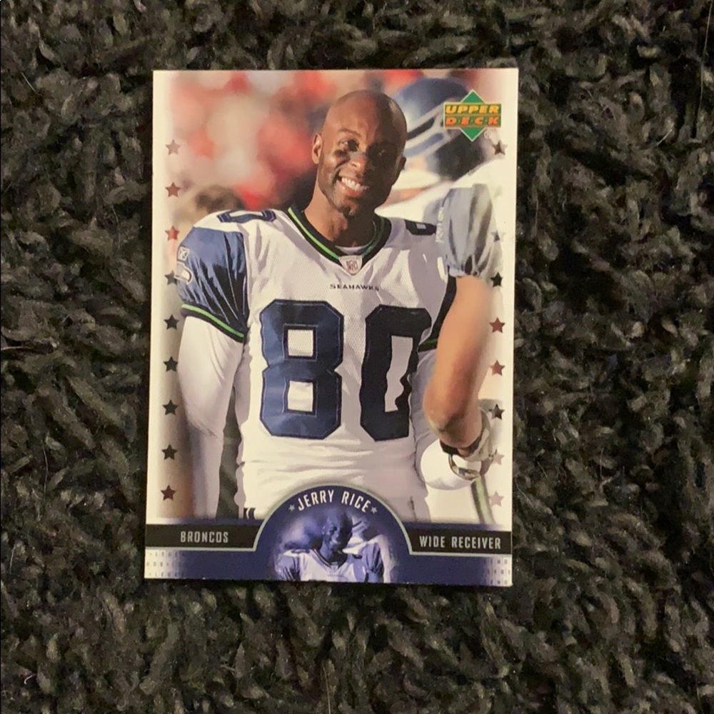 Messed Up Jerry Rice Football card
